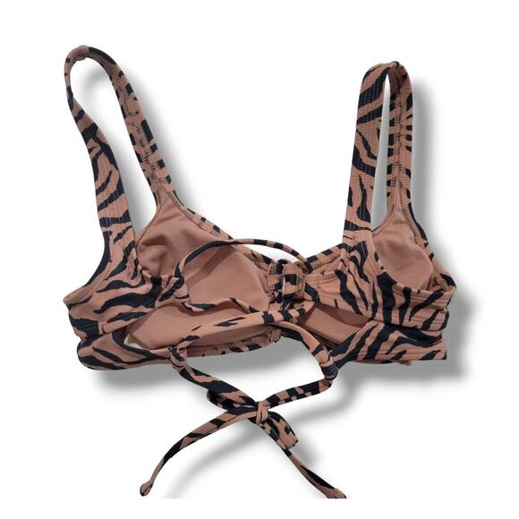 Xhilaration Juniors Pink Zebra Animal Print Bikini Swim Top – Size Small - Picture 3 of 8